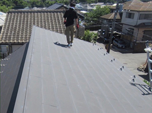 千葉県佐倉市にて屋根修理屋根塗装施工前