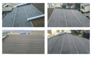 埼玉県さいたま市にて屋根修理ダンネツトップ8-1にカバー工法ルーフィング