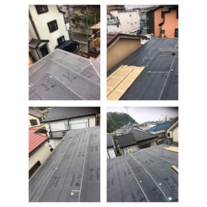 埼玉県所沢市にて屋根修理防水シート