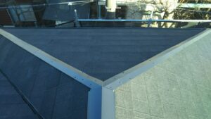 埼玉県所沢市にて屋根修理カバー工法スレート屋根からディプロマットスター屋根