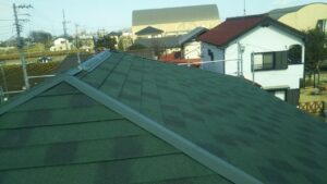 埼玉県所沢市にて屋根修理葺き替えコロニアル屋根からディプロマットスター屋根