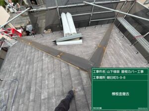 外壁塗装及び屋根修理 板金撤去