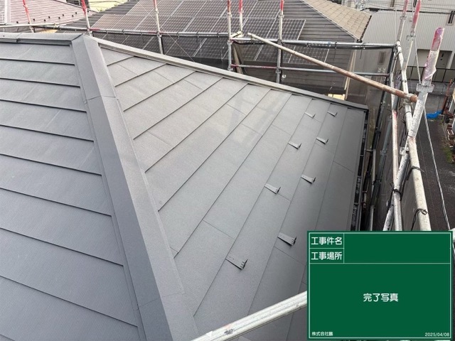 東京都昭島市にて築31年戸建て屋根修理及び外壁塗装 施工後