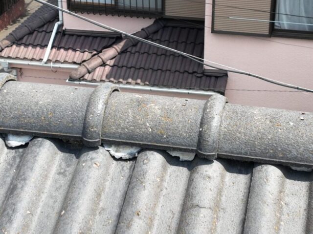 さいたま市大宮区にて屋根修理〈瓦屋根の補修・漆喰工事〉 施工前