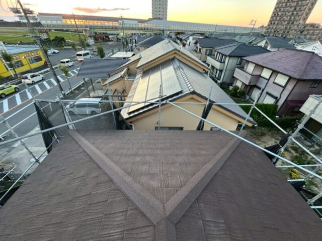 愛知県安城市にて屋根修理・カバー工法〈外壁塗装と屋根修理のセット〉 施工後
