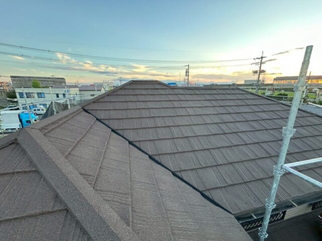 愛知県安城市にて屋根修理・カバー工法〈外壁塗装と屋根修理のセット〉 施工後