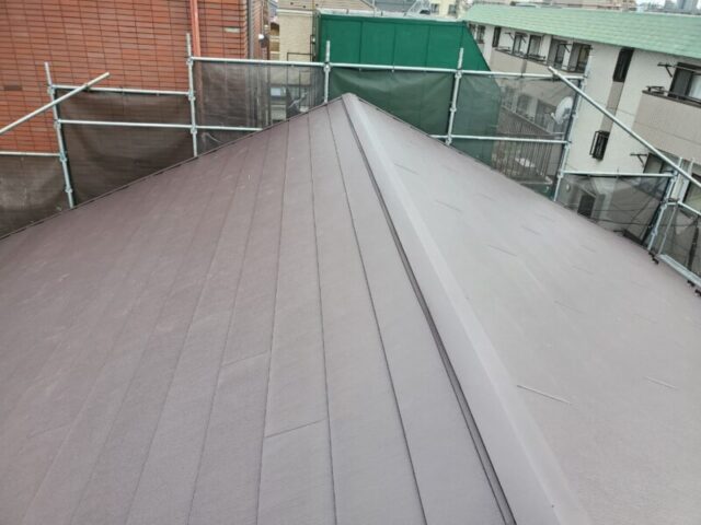 さいたま市岩槻区にて屋根修理〈スーパーガルテクトへのカバー工事〉 施工後