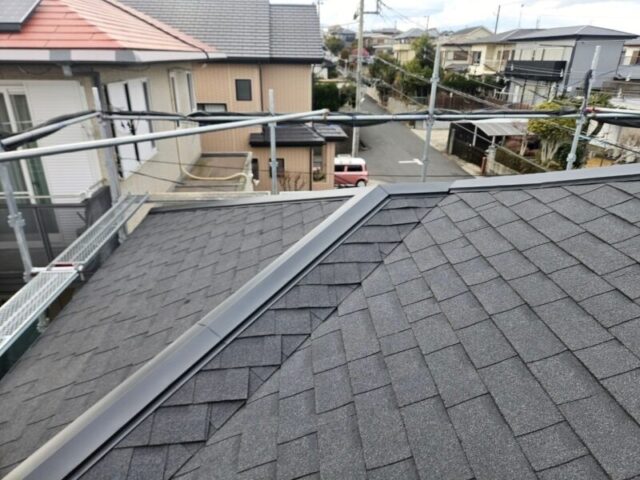 所沢市にて屋根修理・葺き替え工事〈瓦のズレや割れからの雨漏り〉 施工後
