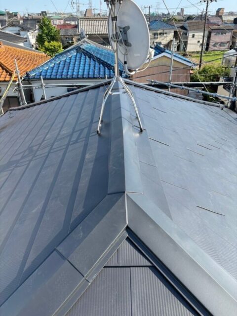 富士見市にて屋根修理・雨漏り修理〈日本瓦からの雨漏り〉 施工後