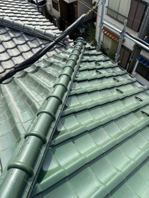 富士見市にて屋根修理・雨漏り修理〈日本瓦からの雨漏り〉 施工前