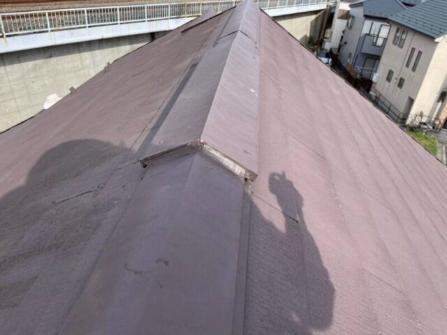 川崎市にて屋根修理〈棟板金交換工事・棟の浮き〉 施工後