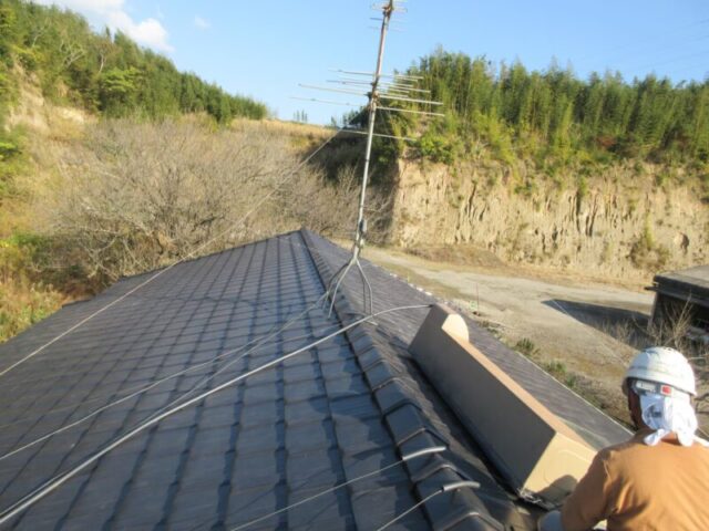 鹿児島県志布志市にて屋根修理〈築３５年瓦屋根の葺き替え・外壁塗装〉 施工後