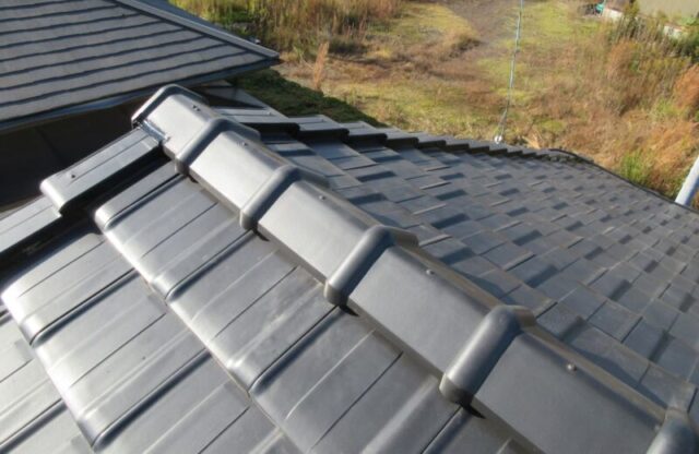 鹿児島県志布志市にて屋根修理〈築３５年瓦屋根の葺き替え・外壁塗装〉 施工後