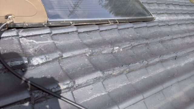 鹿児島県志布志市にて屋根修理〈築３５年瓦屋根の葺き替え・外壁塗装〉 施工前