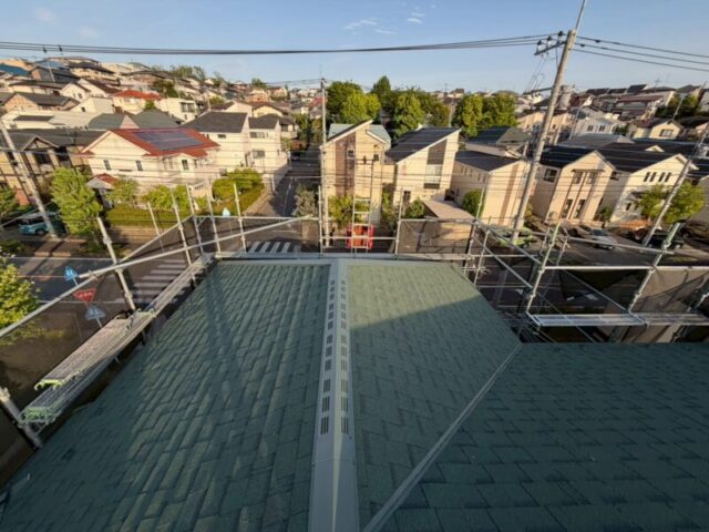 相模原市にて屋根修理〈コロニアルNEOからのカバー工法〉 施工後