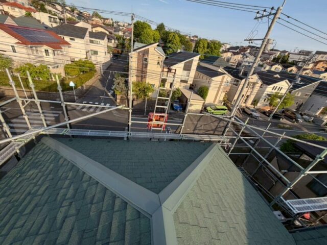 相模原市にて屋根修理〈コロニアルNEOからのカバー工法〉 施工後