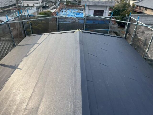 大阪市平野区にて屋根修理〈築20年戸建てのカバー工法〉 施工後